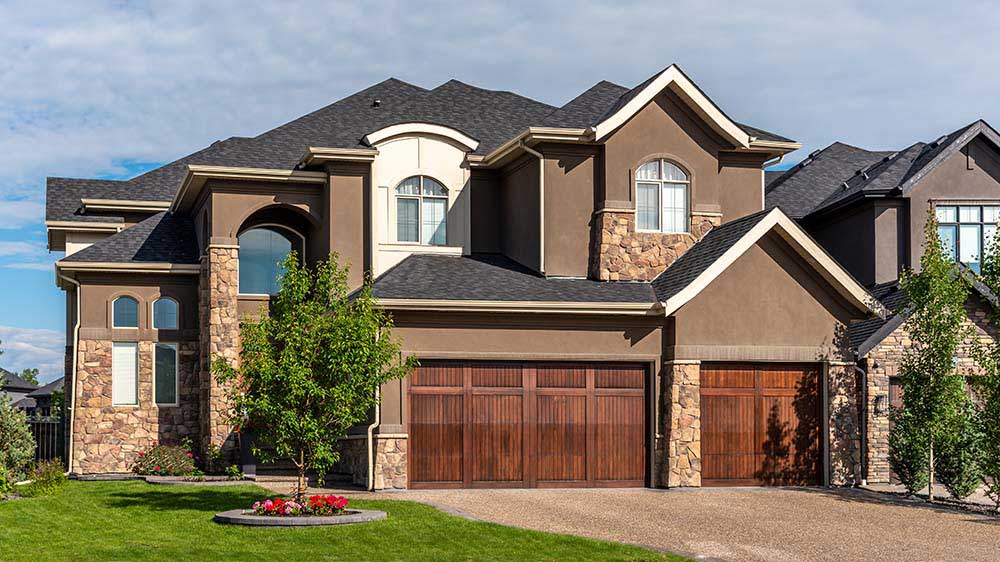 Newly constructed house seen while preforming home inspection services